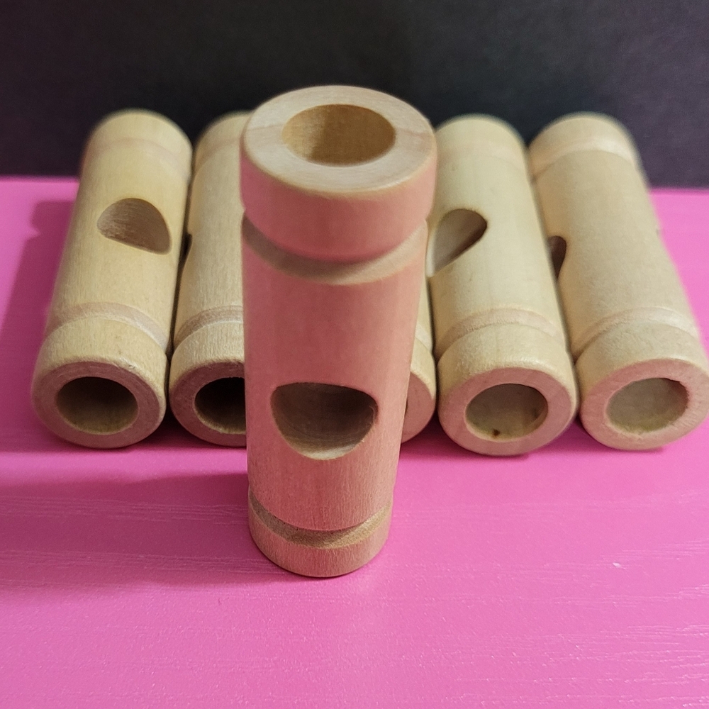 Natural Wooden Toy Replacement Connectors Compatible With Tinkertoy. 0277-79